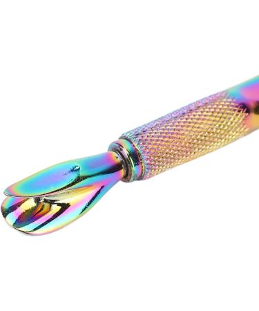 Nail Shaping Tweezers Double End Portable Nail Cuticle Pusher Stylish Look for Home (Multicolor) - Buy Online on GoSupps.com