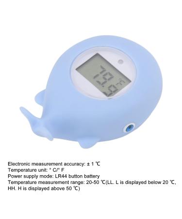 Whale Shaped Water Thermometer - Baby Bath Floating Toy with Silent Alarm - Buy Online on GoSupps.com