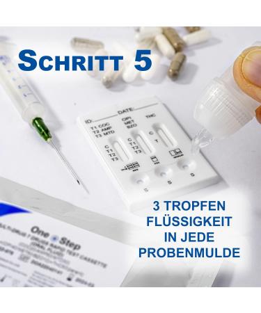 One+Step Multi Drug Test Saliva Kit - 5 Panel THC Amphetamine Cocaine MDMA Opiate - Fast & Accurate Results - 2 Pack - Buy Online on GoSupps.com