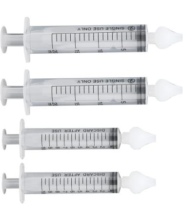 Junlucki 4 Pcs Baby Nasal Irrigator Syringes with Silicone Suction Tip - Safe & Portable Infant Nose Cleaner for Newborns - Buy Online on GoSupps.com