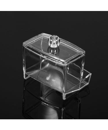 Atyhao Cotton Swab Box | Practical Q-Tip Organizer & Makeup Storage | Transparent Cosmetic Holder with Lid - Shop Internationally - Buy Online on GoSupps.com