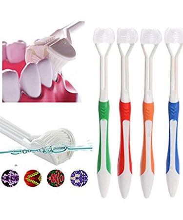 Adult Soft Bristle 3-Sided Toothbrush - Blue | Manual Toothbrush for Effective Cleaning - Buy Online on GoSupps.com