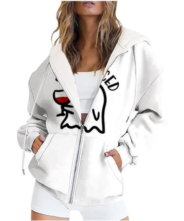 Halloween Costumes Sleeve Halloween Print Hoodie Stylish Loose Top Basics Sweatshirt Women Red XX-Large - Buy Online on GoSupps.com