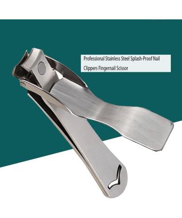 OUSIKA Nail Clippers Professional Stainless Steel Splash-Proof Nail Clippers Travel Portable Fingernail Trimmer Scissor Toenail Cutter Manicure Nail Nails - Buy Online on GoSupps.com