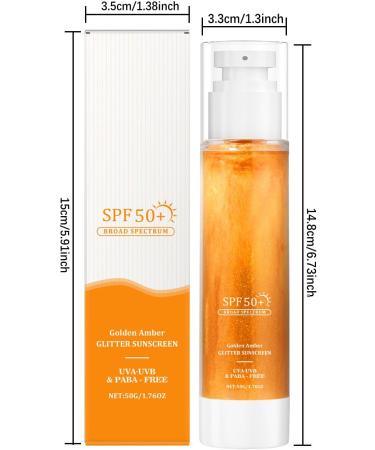  G n rique Shimmer Sunscreen 50g Moisturizing Sun Cream 1.3x5.83 SPF 50+ Facial Protection Lightweight Hydrating Sunblock Lotion Broad Spectrum UV Defense for Women and Men - Buy Online on GoSupps.com