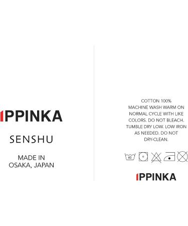 IPPINKA Senshu Japanese Towel - Ultra Soft & Quick-Drying Two-Tone Stripes - Red (Wash/Face Towel) - Buy Online on GoSupps.com