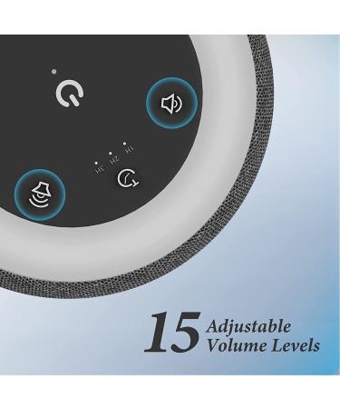BUFFBEE White Noise Sound Machine for Sleeping | 17 Soothing Sounds | 8 Color Night Light | Memory Function | Fabric Design | Ideal Noise Maker for Home, Office, Kids & Adults | Dark Grey - Buy Online on GoSupps.com