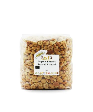 Organic Peanuts Roasted & Salted 1kg (BWFO)