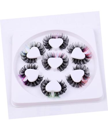 FRCOLOR 7 Pairs False Lashes Fake Eyelashes Colored Lash Extensions Color Lashes Faux Eyelashes Lashes with Color Lash Clusters Colored Eyelashes Colored Lashes Curly Chemical Fiber Extend - Buy Online on GoSupps.com