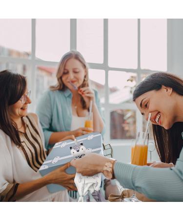 Fvntuey Baby Shower Gifts Set - Newborn Blanket, Baby Lovey, Wooden Rattle Toy, Funny Bibs, Socks & Greeting Card - Baby Boy Gift Basket with Neutral Fox Design - Buy Online on GoSupps.com