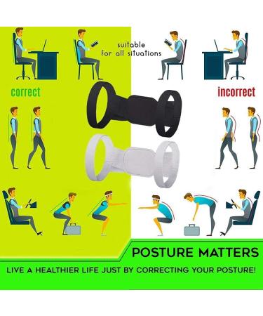 Posture Corrector Adjustable Back Posture Corrector Upper Back Brace Shoulder Clavicle Support Belt Posture Correction Men Women Back Brace (Slimming Black L) Better life Slimming Black S - Buy Online on GoSupps.com