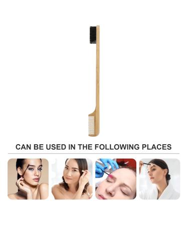 FOMIYES Eyebrow Comb - Wooden Handle Lash Extension & Eyelash Grooming Tool | Perfect for Brow Shaping & Trimming - Buy Online on GoSupps.com
