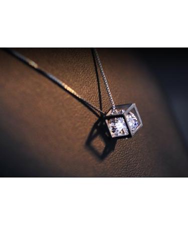 BROWOL Women's Zircon Short Dot Clavicle Chain Necklace | 925 Silver Jewelry Collar - Elegant International Shipping - Buy Online on GoSupps.com