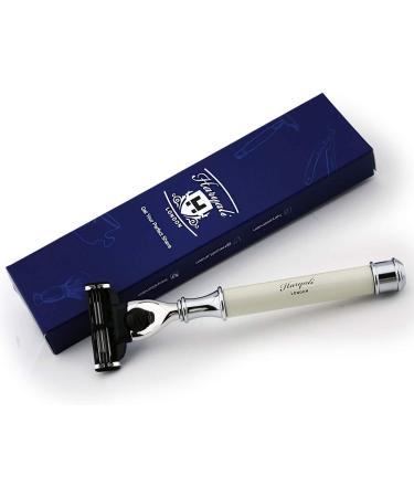 Premium 3-Edge Razor for Gentlemen | Ivory Compatible | Modern Care Essentials - International Shipping Available - Buy Online on GoSupps.com