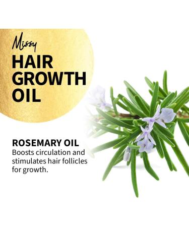Hair Growth Oil with Rosemary Essential Oil - Rosemary Oil for Hair Growth - Treats Dry Damaged Hair - For Men & Women Promotes Thicker Fuller Hair - 100ml - Made in the UK - Ready to use. - Buy Online on GoSupps.com