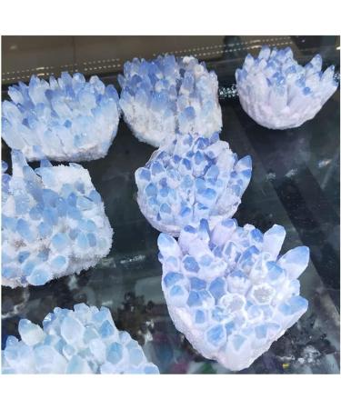 Natural Crystal Rough Stone Crafts Blue Ghost Phantom Quartz Crystal Cluster Specimen Decoration Gift - Buy Online on GoSupps.com