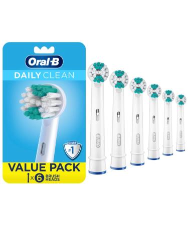 Oral-B Daily Clean Replacement Brush Heads for an Oral-B Electric Toothbrush Pack of 6