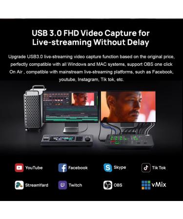 Cinetreak Mixer Mini: Multi-Format 4 HDMI Inputs, USB 3.0 Capture, PIP, Chroma Key, Live Streaming Switcher - Buy Online on GoSupps.com