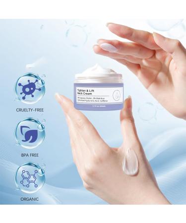 50ML Tighten and Lift Neck Cream Neck Firming Cream Tightening and Repair Decolletage Cream Advanced Neck Firming Cream - Best For Tightening Sagging Skin Wrinkles Improving Neck - Buy Online on GoSupps.com
