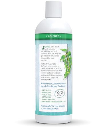 Auromere Ayurvedic Shampoo Aloe Vera Neem - Vegan | Cruelty-Free | Non-GMO | Natural | Gluten-Free | Sulfate-Free | Paraben-Free for Dry to Normal Hair (16 fl oz) - Buy Online on GoSupps.com