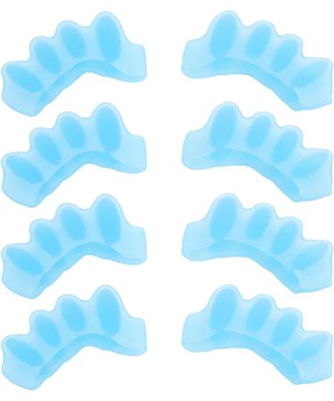 Shipenophy Toe Separators 8 Pack - Comfortable Silicone Toe Correctors for Men & Women - Easy to Use Blue Spacers - Buy Online on GoSupps.com