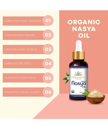 Tresear Nasya Oil 30ml - Certified Organic Nasal Drops for Clear Breathing & Sinus Lubrication - Buy Online on GoSupps.com