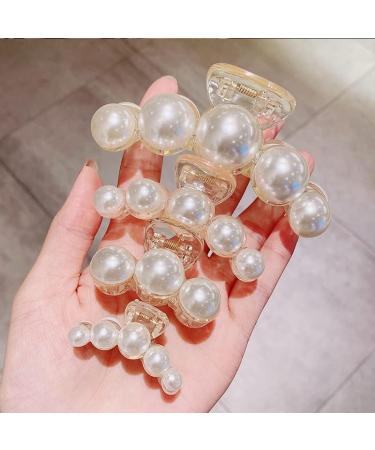 Hair Clips Retro Elegant Big Pearl Hairpin Sweet Hairpin Hairstyle Makeup Headband Hairpin Hair Accessories Blue Hair Clips (Size : 5) - Buy Online on GoSupps.com