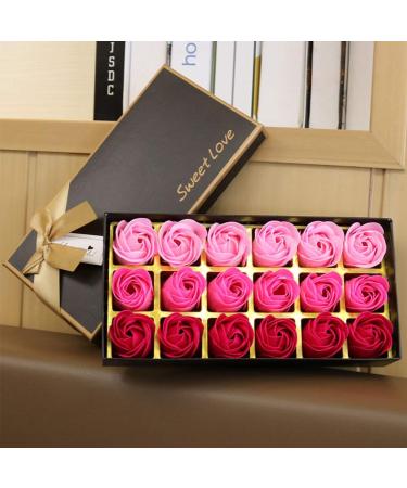 Bibabala Box of Flora Scented Roses Bath Soap | Rose Petals Body Soap Gift Box for Valentine's Day & Anniversaries - Perfect Gift for Her - Buy Online on GoSupps.com