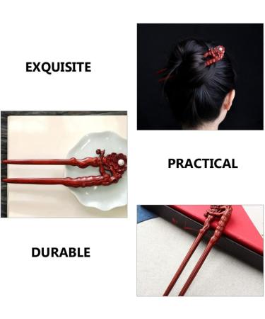 LALAFINA Wooden Hairpin Hair Forks 2 Prong Updo Women Hair Accessories Hair Styling Chinese Chopsticks Hair Accesories Hair Accessory for Girls Dropshipping Man Wide Tooth Comb - Buy Online on GoSupps.com