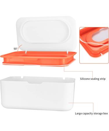 Buy 2-Piece Wet Wipes Box Set - Premium Damp Toilet Paper Dispenser with Lid for Home | International Shipping Available - Buy Online on GoSupps.com
