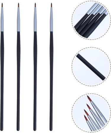 LALAFINA 8 Pcs Fine Eyeliner Brush Makeup Eyeliner Applicator Brush Eye Brush Travel Make up 18X0.4X0.4CMx2pcs Blackx2pcs - Buy Online on GoSupps.com