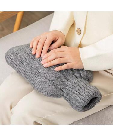 MAIES Hot Water Bottle with Removable Knitted Cover - Large Washable & Cold-Proof for Winter Comfort | International Shipping Available - Buy Online on GoSupps.com