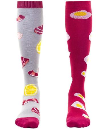 B/H Compression Socks for Men & Women - Perfect for Running Climbing & Balance Bike - Red Gray L - International Shipping Available - Buy Online on GoSupps.com