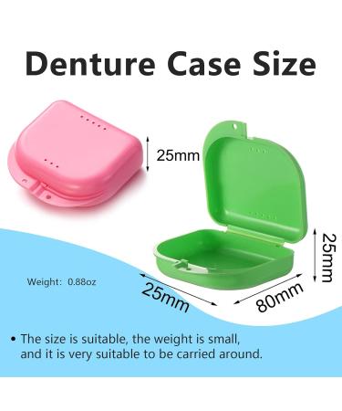 2 PCS Orthodontic Retainer Case - White Denture Case with Ventilation Holes - Buy Online on GoSupps.com