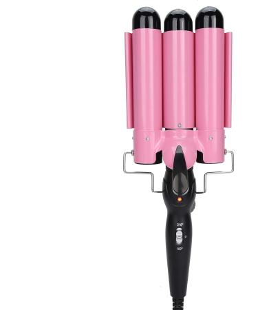 Professional Hair Curler - 3 Barrel Curling Iron Wand | 32mm Dual Voltage Ceramic Waver for Instant Curls | Crimping Tool for Long & Short Hair - Fast Heat Up US Plug - Buy Online on GoSupps.com