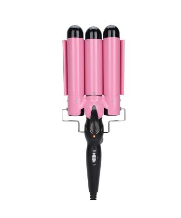 Professional Hair Curler 3 Barrel Curling Iron Wand 32mm Dual Voltage Ceramic Hair Waver Crimper Instant Curls Crimping for Hair Styling for Long Short Hair Heat Up Quickly US Plug