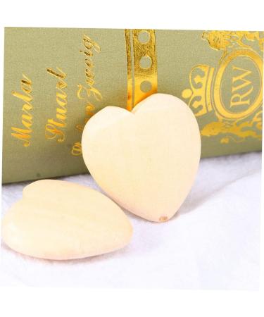 Ibasenice 150 pcs Peach Herz Wooden Beads Unfinished Heart Beads for Tinkering Garland Production & Child Amulets - Buy Online on GoSupps.com