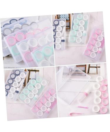 Solustrie 10-Sentence Storage Box for Colored Contact Lenses | Travel Case & Container | Eye Contact Lens Housing with Tweezers - Macaron Style - Buy Online on GoSupps.com