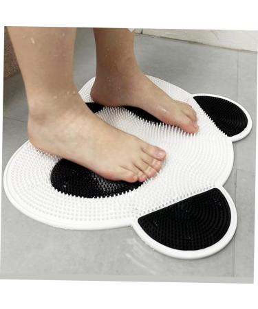 Mikinona Shower Foot Scrubber with Cartoon Panda Design NonSlip Bathroom Mat for Exfoliating Reducing Foot Fatigue Removes Calluses Dead Skin - Buy Online on GoSupps.com