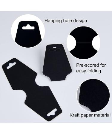 250 Pcs Blank Necklace Display Cards - Jewelry Holder Tags for Necklaces, Bracelets & Keychains - Black Hanging Cards for Jewelry Display - Buy Online on GoSupps.com