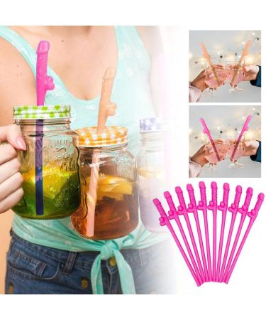 Hen Party Accessories Willy Straws Party Drinking Straws Party Straws Funny Straws P Out Accessories Night Party Girls Skin colored 60pcs - Buy Online on GoSupps.com