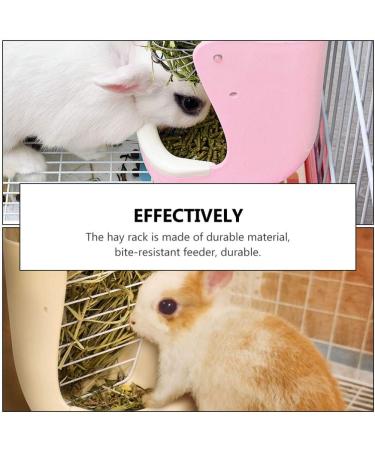 Balacoo 1pc 2 in 1 Grass Stand Hamster Chinchilla Feeder Food Basket Bunny Feeder Rack Manger Pet Ferrets - Buy Online on GoSupps.com