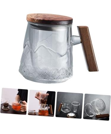 Zerodeko 1pc Flower Tea Cup Glass Cups Drinking Glasses Beer Can The Household Office Cup Office Mug Domestic As Shown 15.3X10.5X8.5cm - Buy Online on GoSupps.com