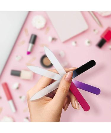 3 Pack Crystal Glass Nail File Set with Case - Professional Czech Glass Fingernail File for Gentle Nail Care - Buy Online on GoSupps.com