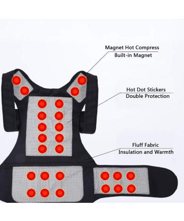 Buy Generic Self-Heating Back Warm Vest & Shoulder Heating Pad - Infrared Anion Magnetic Therapy for Pain Relief | International Shipping Available - Buy Online on GoSupps.com