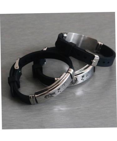 Amosfun 2pcs couple bracelet couples bracelets stainless steel bracelet silicone bracelets bond bracelets for couples bracelet for couples fashion bangle earth tones set lovers Mx3pcs As Shownx3pcs - Buy Online on GoSupps.com