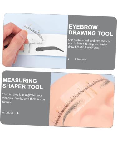Hemoton 10pcs Eyebrow Positioning Ruler Plastic Eyebrow Ruler Brow Guide Stencil Shape Template Mold Make up - Buy Online on GoSupps.com