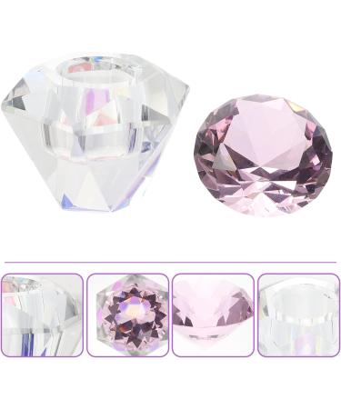 FRCOLOR Glass Nail Dish monomer bowl diamond Bowl bowl White Glass Dappen Dish 5.5x5.5cmx3pcs Pinkx3pcs - Buy Online on GoSupps.com