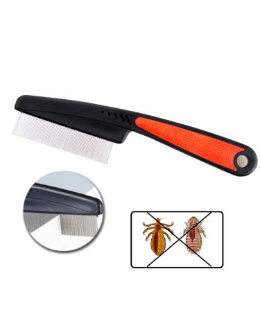 Professional Stainless Steel Dandruff Comb with Metal Teeth - Fine Tooth Hair Care Tool for Effective Dandruff Removal - Buy Online on GoSupps.com