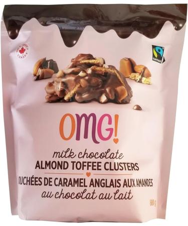 OMG! Milk Chocolate Almond Toffee Clusters 24 oz. 680g - Buy Online on GoSupps.com